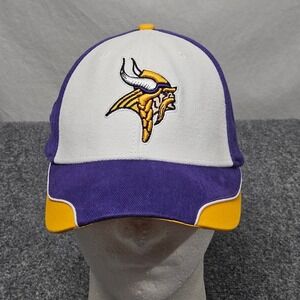 Minnesota Vikings Hat Purple Yellow Colorblock NFL Y2K Fanwear SKOL Football